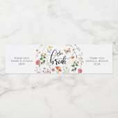 花嫁 ワイルド フラワー ヴィンテージ ウェディング ウォーター ラベル (シングルラベル)