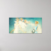 花嫁  ヴィンテージエンジェルウェディング キャンバスプリント (正面)