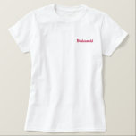 花嫁 刺繍入りTシャツ<br><div class="desc">花嫁のTシャツ</div>