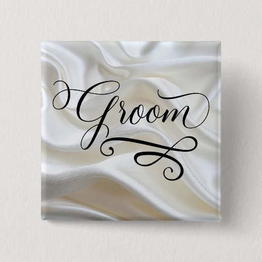 花嫁 – 四角ボタン 缶バッジ (正面)