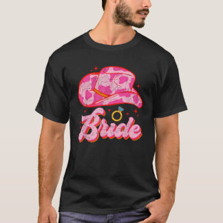 花嫁 国 カウガール ハット ウェスタン ブライズ バチェロレッテ パーティー Tシャツ