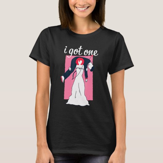 花嫁 夫 - 結婚 Tシャツ (正面)