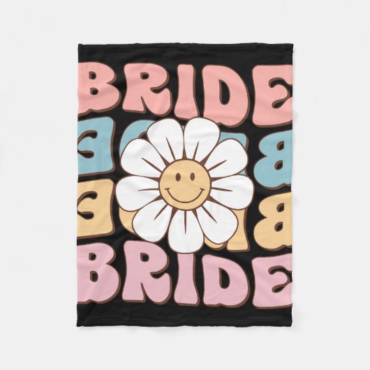 花嫁 女性 シャツ 花嫁 婚前 パーティー フリースブランケット (正面)