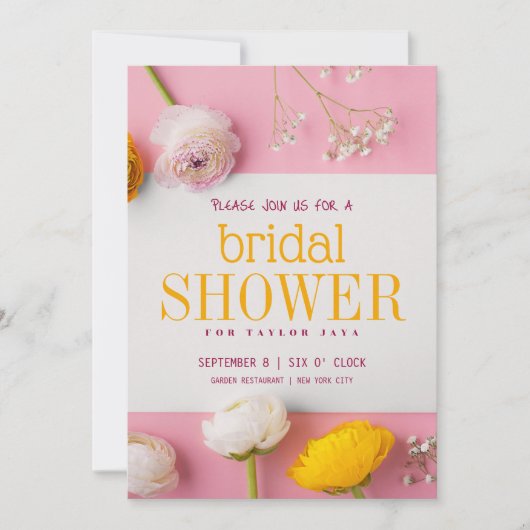 花嫁 招待状 (正面)