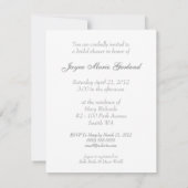 花嫁 – 招待状(カスタマイズ) 招待状 (裏面)