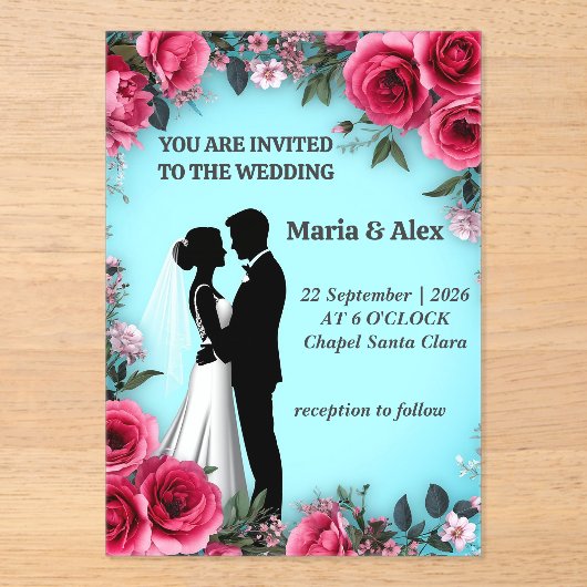 ✨ 花嫁 招待状 結婚 記念品 ✨ (正面)