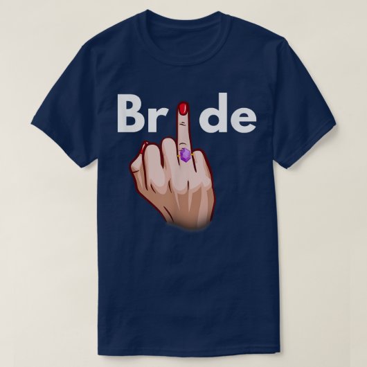 花嫁 指輪 指 結婚 婚約 結婚式 ブライズ Tシャツ (デザイン正面)