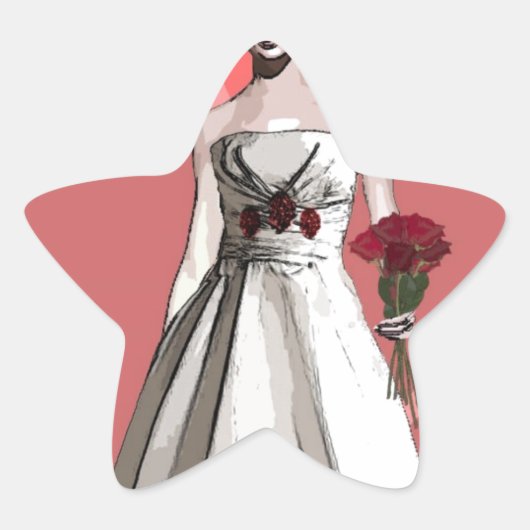 花嫁 星シール (正面)