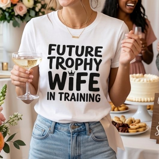 花嫁 未来のトロフィーワイフ 結婚式 ウェディング Tシャツ