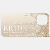 花嫁 未来の奥様 ゴールド グリッター ドリップ Case-Mate iPhon iPhoneケース (裏面 (横))