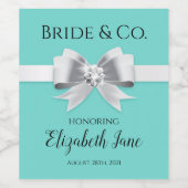 花嫁&株式会社ブライダルシャワーワインボトルラベル ワインラベル (シングルラベル)