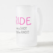 花嫁(私を結び目を結ぶ打撃Imは買って下さい) フロストグラスビールジョッキ (正面右)