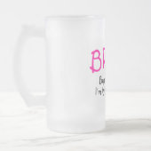 花嫁(私を結び目を結ぶ打撃Imは買って下さい) フロストグラスビールジョッキ (左)