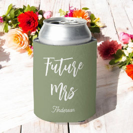 花嫁 緑 白 未来のMrs エレガント 缶クーラー