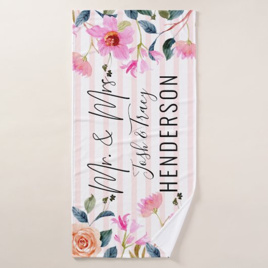 花嫁・花婿 バスタオル (バスタオル)