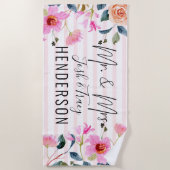 花嫁・花婿 ビーチタオル (正面)