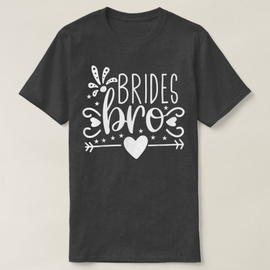 花嫁 花婿 矢印 ハート 結婚式 パーティー と 独身 最後の 宴 Tシャツ (デザイン正面)