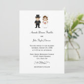 花嫁 & 花婿 - 結婚式招待状 招待状 (スタンド正面)