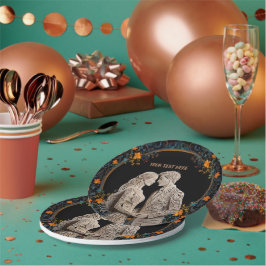 花嫁 & 花婿 結婚式 オーダーメイド ペーパープレート