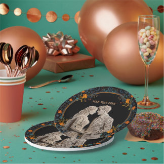 花嫁 & 花婿 結婚式 オーダーメイド ペーパープレート