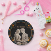 花嫁 & 花婿 結婚式 オーダーメイド ペーパープレート (パーティー)