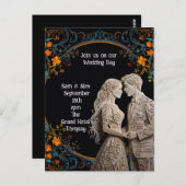 花嫁 & 花婿 結婚式 オーダーメイド ポストカード (正面/裏面)