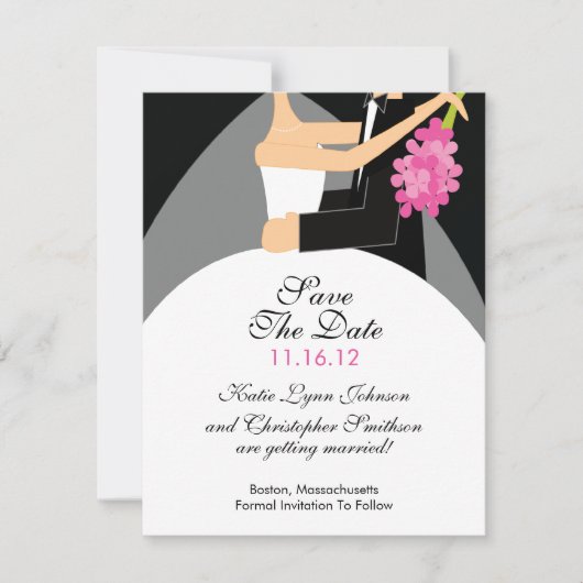 花嫁 & 花婿 Save The Date 結婚発表 セーブザデート (正面)