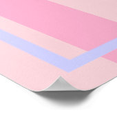 花嫁 & 花嫁の友達 ピンクのウェディングカウントダウン ポスター (角)