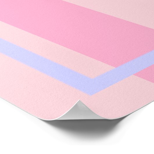 花嫁 & 花嫁の友達 ピンクのウェディングカウントダウン ポスター (角)