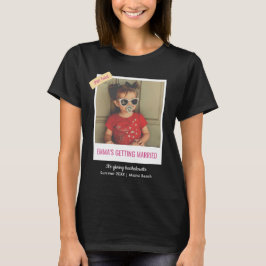 花嫁+花嫁介添人+ヴィンテージ+写真+ジェネレーションZ+バチェラーette Tシャツ