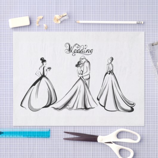 花嫁 薄葉紙 (クラフト)