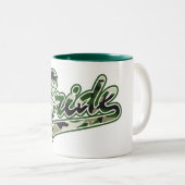 花嫁/軍隊グリーンカモフラージュ ツートーンマグカップ (正面右)