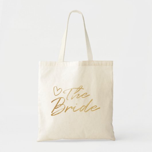 花嫁-金ゴールドフェイクなホイルのトートバック トートバッグ (正面)