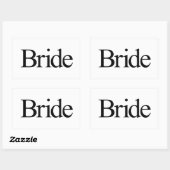 花嫁 長方形シール (シート)