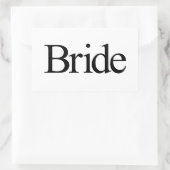 花嫁 長方形シール (バッグ)