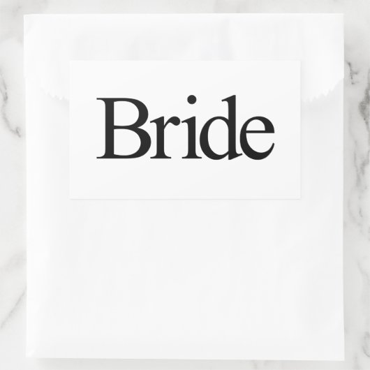 花嫁 長方形シール (バッグ)