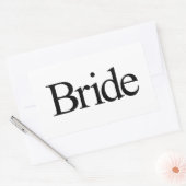 花嫁 長方形シール (封筒)