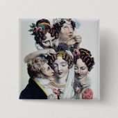 花嫁、c.1820 (litho) 缶バッジ (正面)