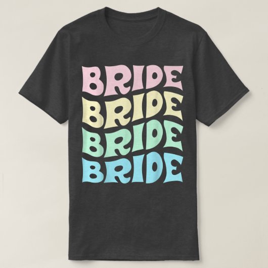 花嫁 I Do Crew レトロな独身最後の宴 花嫁の友人 Tシャツ (デザイン正面)