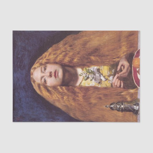 花嫁（John Everett Millais著） 薄葉紙 (正面)