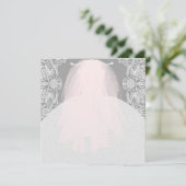 花嫁CO何かピンクこ来この花嫁パーティー 招待状 (スタンド正面)