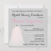 花嫁CO何かピンクこ来この花嫁パーティー 招待状 (裏面)