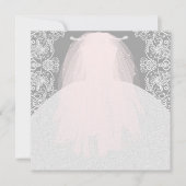 花嫁CO何かピンクこ来この花嫁パーティー 招待状 (正面)