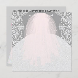 花嫁CO何かピンクこ来この花嫁パーティー 招待状