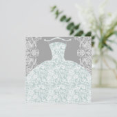 花嫁CO何か青ここに来花嫁パーティー 招待状 (スタンド正面)