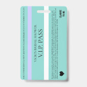 花嫁CO VIPのダイヤモンドのティアラのパーティー バッジ (裏面)