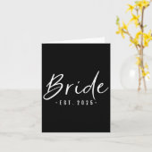 花嫁Est 2025将来の妻婚約したへの贈り物E カード (黄色い花)