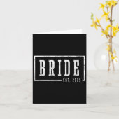 花嫁Est 2025将来の妻婚約したへの贈り物E カード (黄色い花)