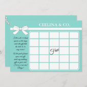 花嫁Glam & Showerきらきら光るパーティービンゴゲームカード (正面/裏面)