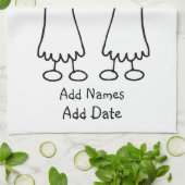 花嫁I Do キッチンタオル (折り畳み)